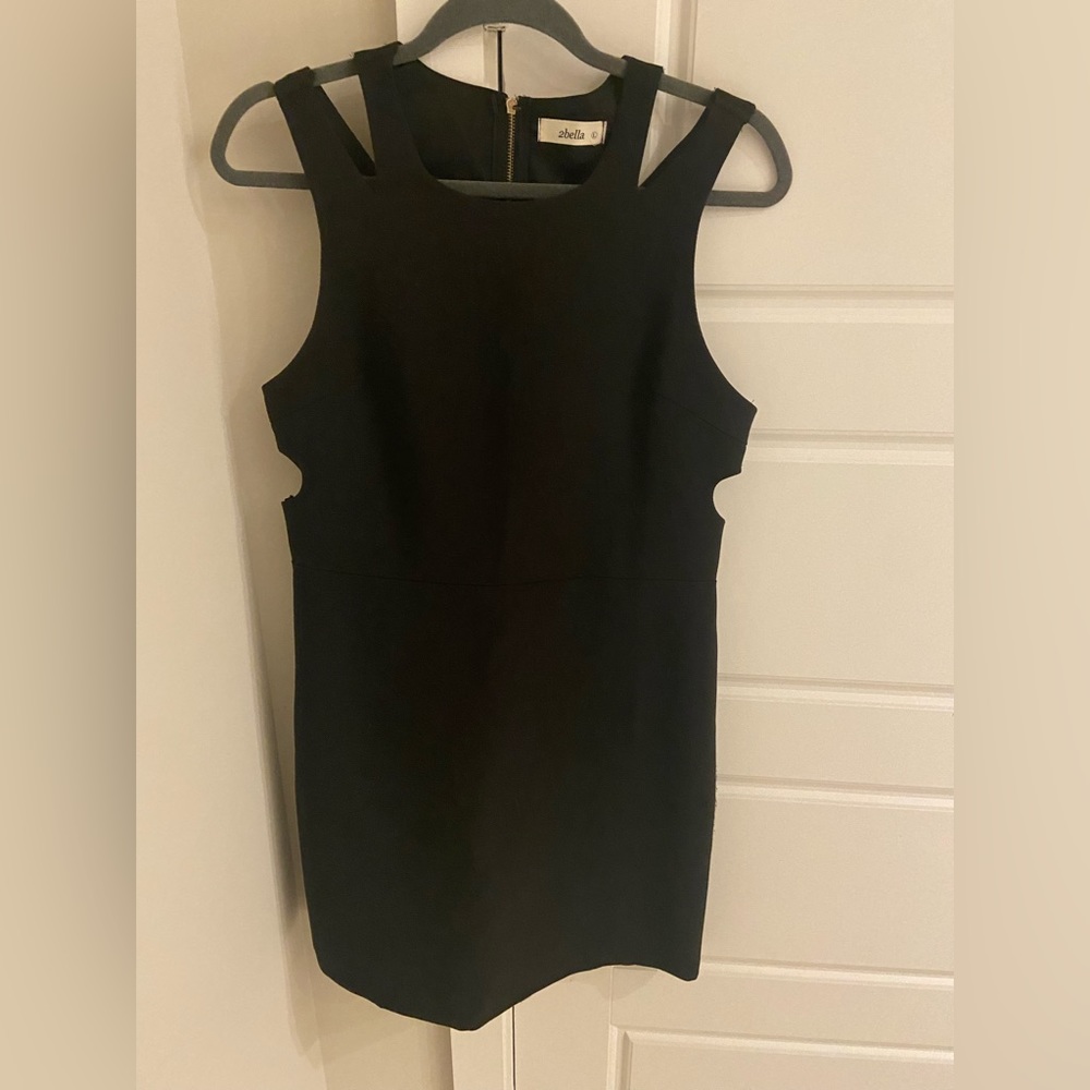 2Bella Black Cutout Dress - Size Large - Gently Used
